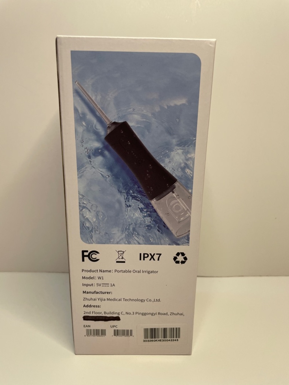 NIB Portable Oral Irrigator W1 - Black - Picture 2 of 2